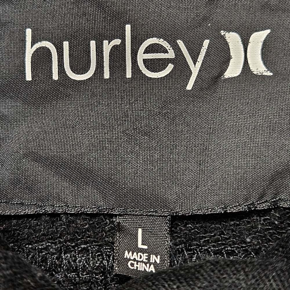 Hurley Womens Large Utility Sweatshirt Jacket Military Chic Y2K Charcoal - Picture 5 of 13